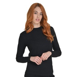 J07 Fw23 Γυναικείο Top Μακρυμάνικο Crop Top Long Sleeve Rib Viscose W25/65102J