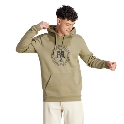 adidas Ανδρικό Φούτερ Με Κουκούλα Basics Emblem Graphic Hoodie HP1009