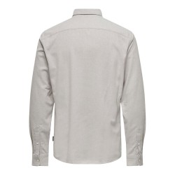 Only & Sons Fw22 Ανδρικό Πουκάμισο Onsben Slim Ctn Herringbone Ls Shirt 22023560