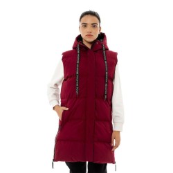 Be:Nation Γυναικείο Αθλητικό Μπουφάν Αμάνικο Fw23 Long Vest Puffer Jacket 08102402