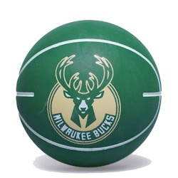 Wilson Λαστιχένιο Μπαλάκι Nba Dribbler Bskt Mil Bucks Wtb1100Pdqmil