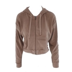 J07 Fw23 Γυναικεία Ζακέτα Crop Hoodie Crop Jacket Velour W25/64246J