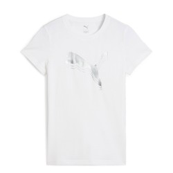 Puma Γυναικεία Κοντομάνικη Μπλούζα Ss24 Ess Metallic Tee 684995